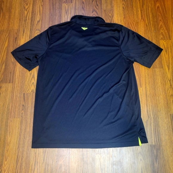 FXR Polo Shirt Men’s XL Black Yellow/Green Logo Performance Outdoor Wear A94 - Picture 5 of 6